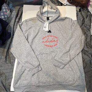 Brand new Adidas Gray and Red Men's Hoodie
